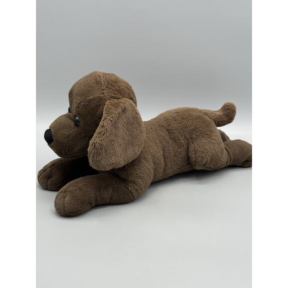 Walmart Chocolate Lab Puppy Dog Plush 18” Stuffed Animal Laying Flat - Picture 3 of 11
